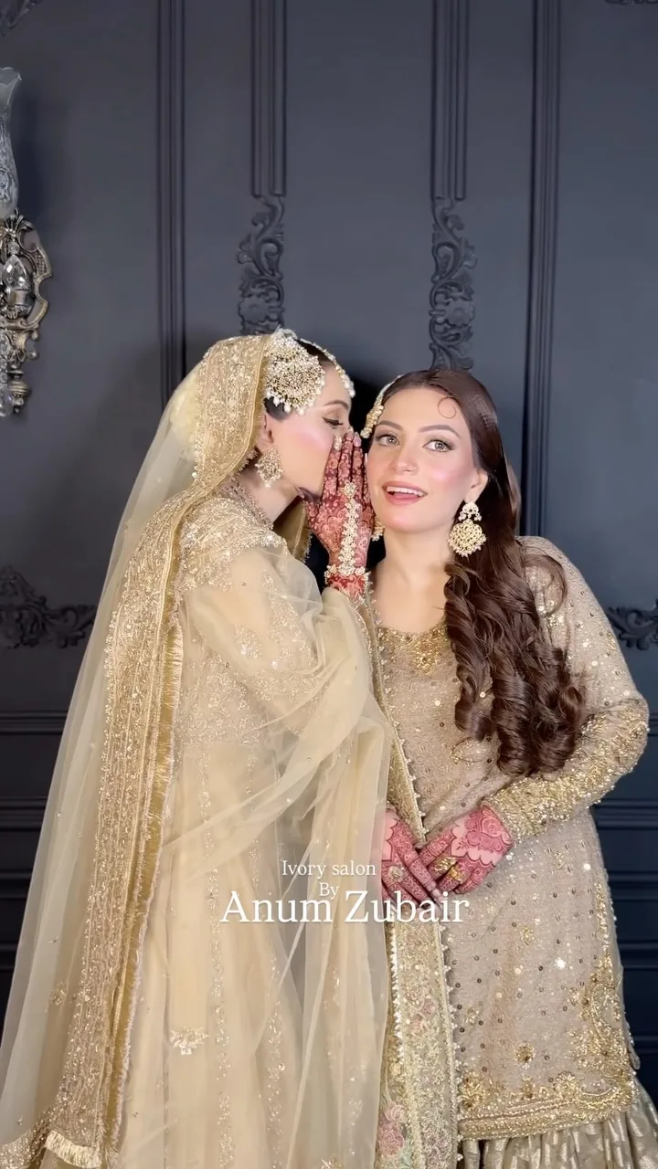Bride & sister: Two looks, one day, makeup by ivory salon