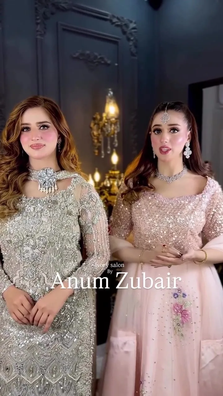 Jannat Mirza & Alishba Anjum, makeup by ivory salon