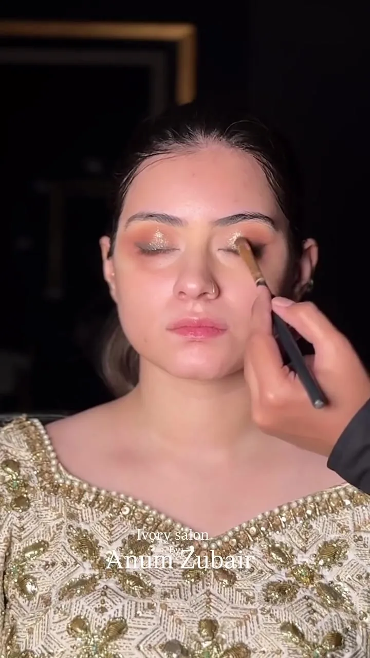 Eyes, layer by layer: step 4 of a bridal makeover at ivory salon